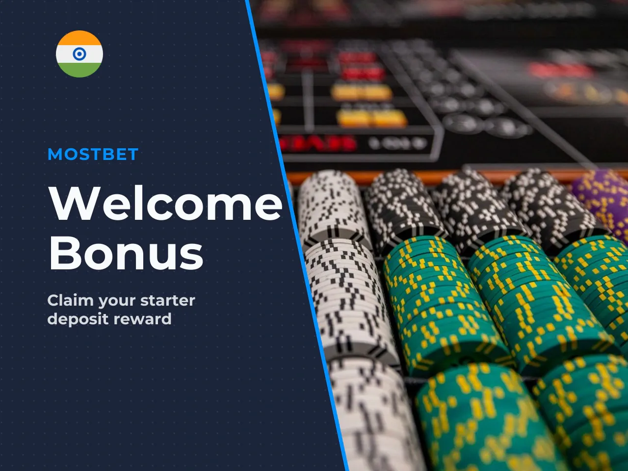 Welcome Bonus After Sign Up. Welcome bonuses are the main incentive that moves a new visitor from browsing to depositing. Mostbet's current advertised offer for Indian users is **125% on the first dep