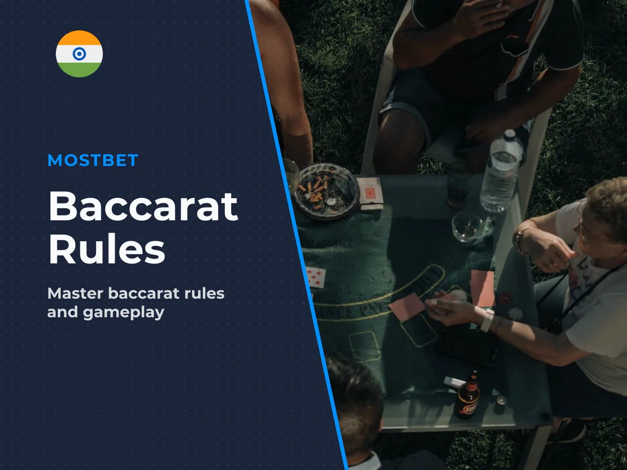 How baccarat game works in a casino and online. In a physical casino, a dealer operates from a multi-deck shoe (typically 6 to 8 decks), distributing cards while calculating the specific third-card ru