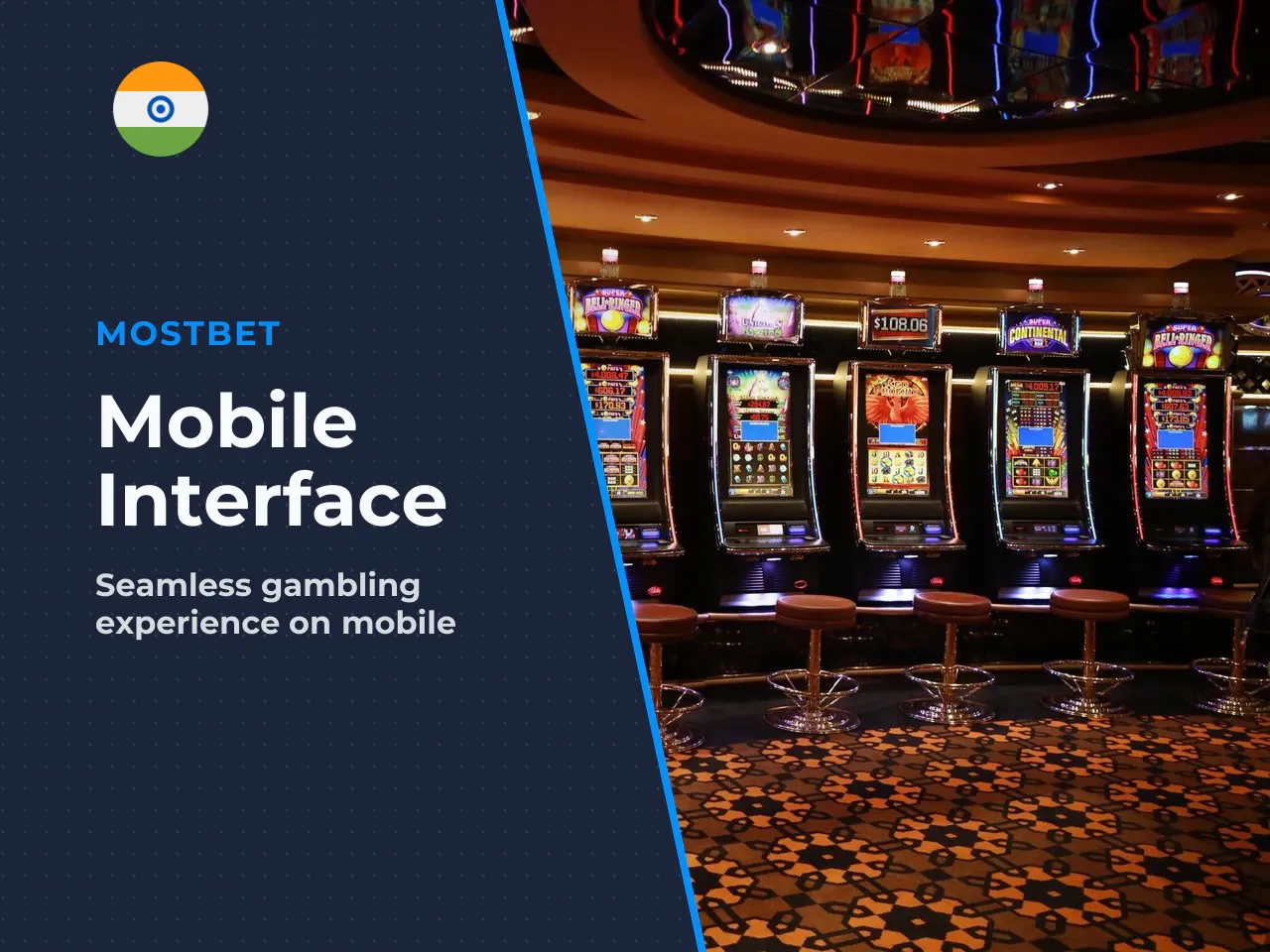 Interface, Notifications and Secure Login. The app interface is designed for one-handed use on mobile. Navigation sits at the bottom of the screen, and switching between sports and casino takes a sing