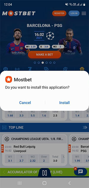Mostbet की स्थापना प्रक्रिया।