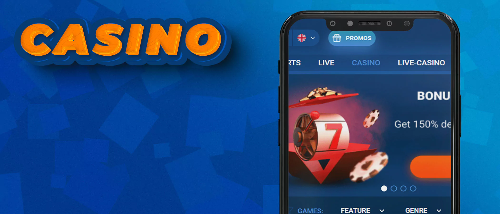 All the casino games are featured on the Mostbet casino platform.