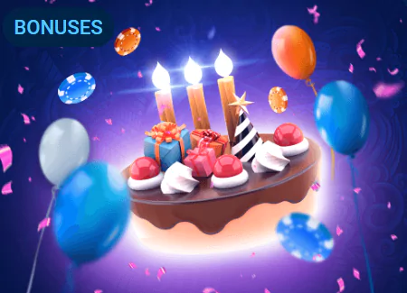 Birthday bonus on the Mostbet betting and casino platform.