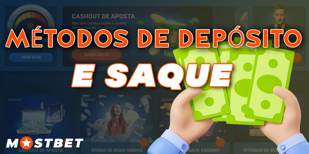 Como depositar e retirar fundos na Mostbet.
