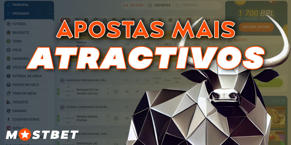 Os eventos de apostas que fazem mais sucesso na plataforma da Mostbet.